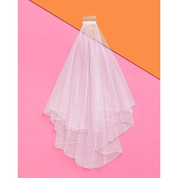 ❤️Women White Party Bridal , Surged Headband Decorations,Bridal Shower, - Picture 5 of 9